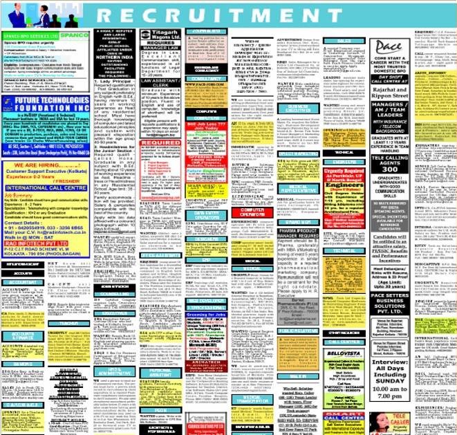 Times of India Recruitment Ad