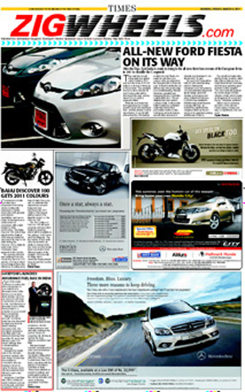 Times Zigwheels Display Ad