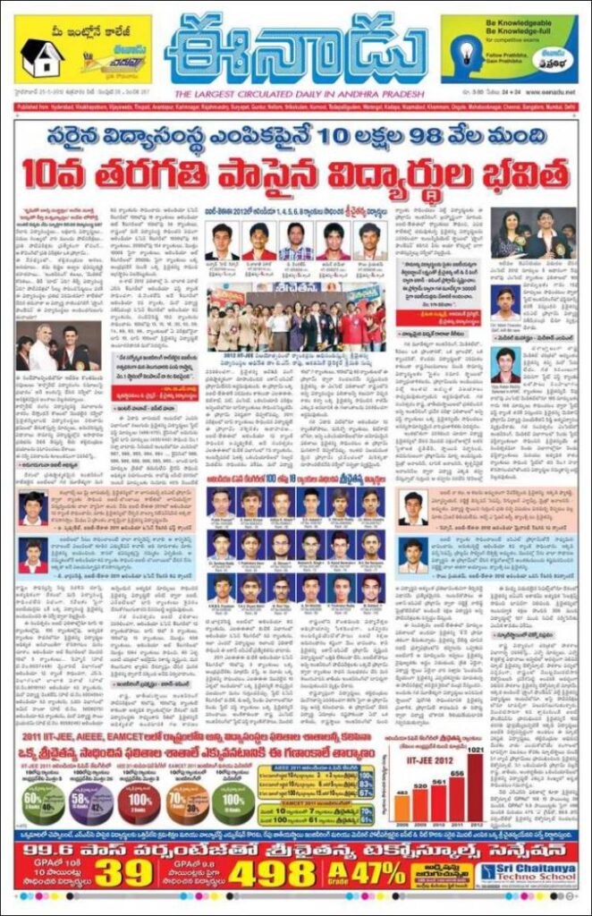 eenadu epaper district edition vizianagaram