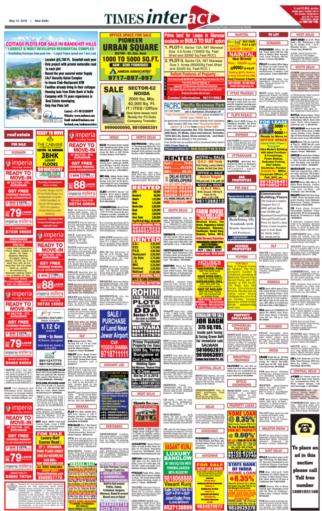 Times of India Classifieds
