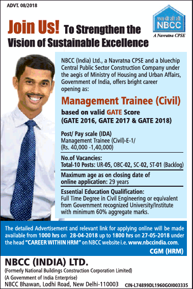 Recruitment ads for Corporate Trainee