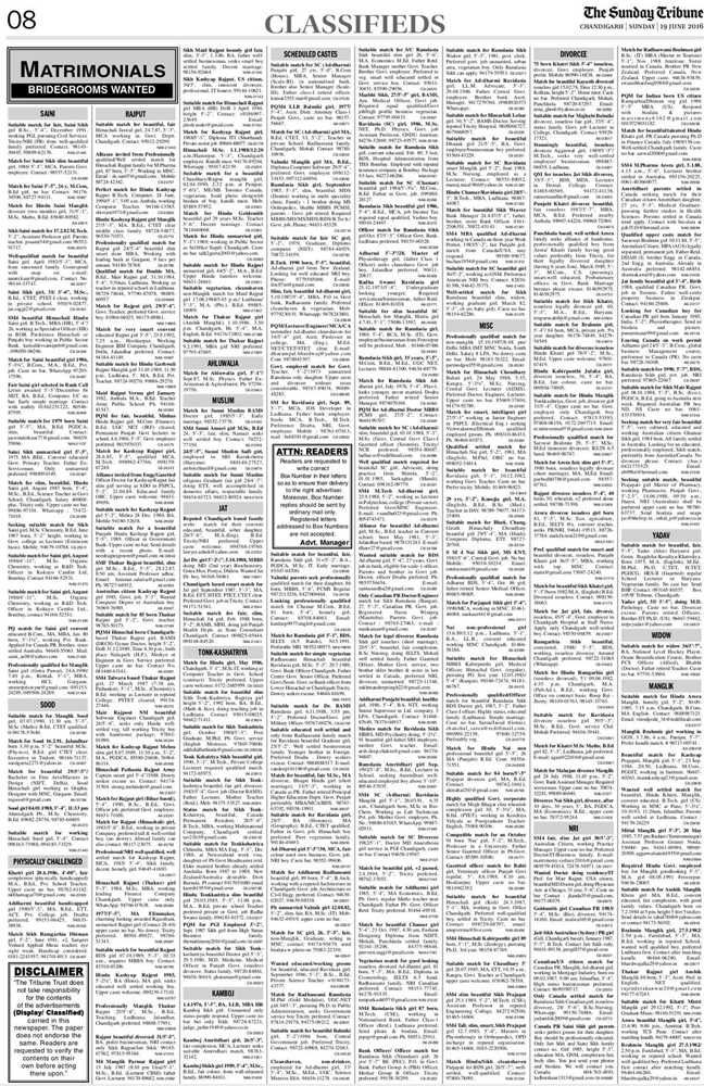 Tribune Classified Ads